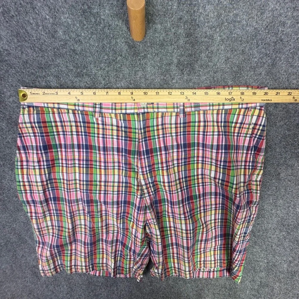 Polo Ralph Lauren Shorts Mens 42 Multicolor Madras Plaid Cotton Preppy Classic